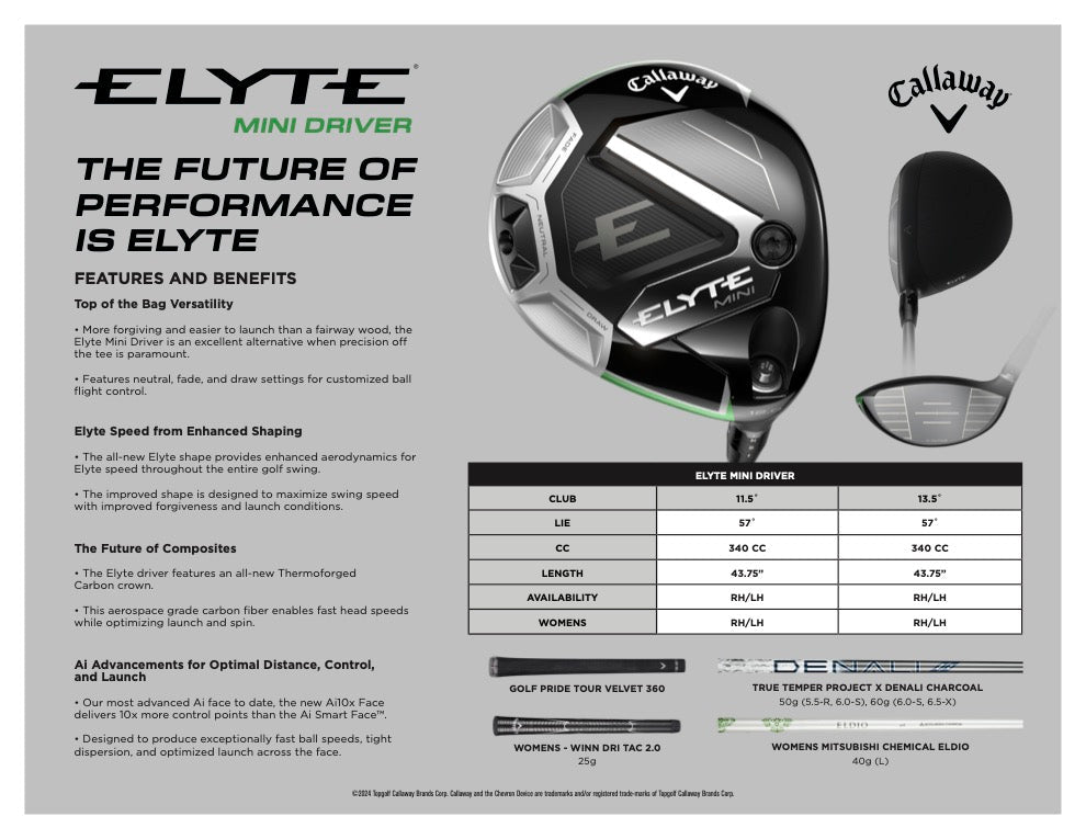 Callaway Elyte Mini Driver
