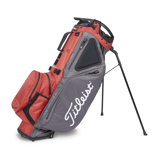 Titleist 2021 Hybrid 14 StaDry Stand Bag / Red & Graphite