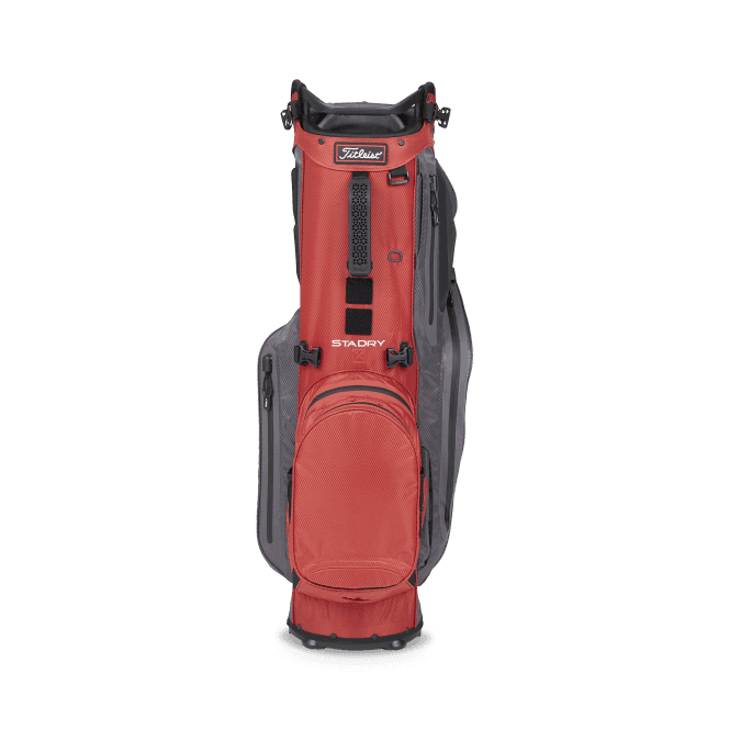 Titleist 2021 Hybrid 14 StaDry Stand Bag / Red & Graphite