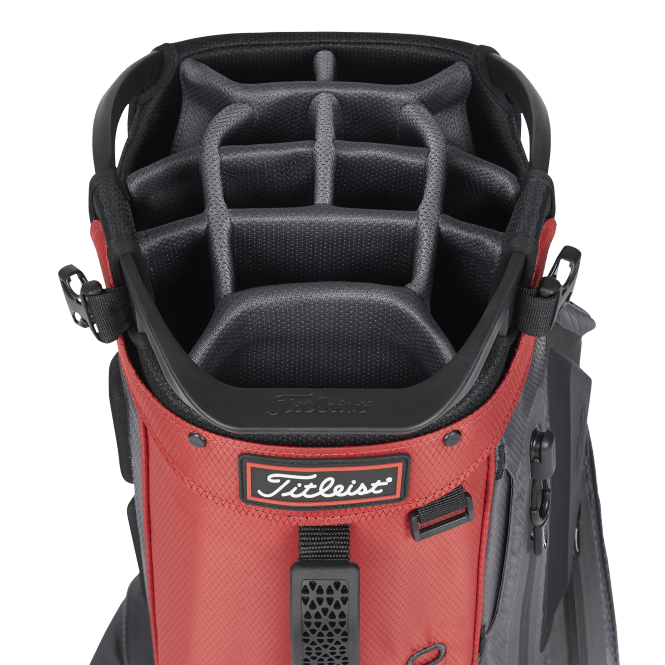 Titleist 2021 Hybrid 14 StaDry Stand Bag / Red & Graphite