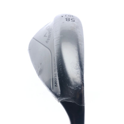 NEW Callaway Jaws Raw Full Toe Chrome Lob Wedge / 58.0 Degrees / Wedge Flex