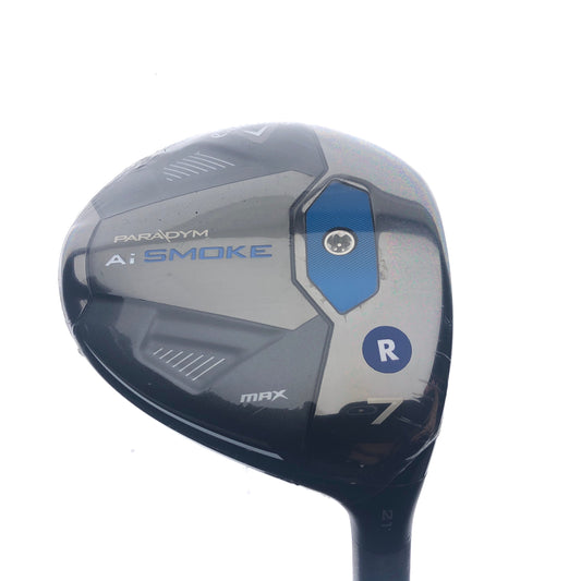 NEW Callaway Paradym Ai Smoke MAX 7 Fairway Wood / 21 Degrees / Regular Flex