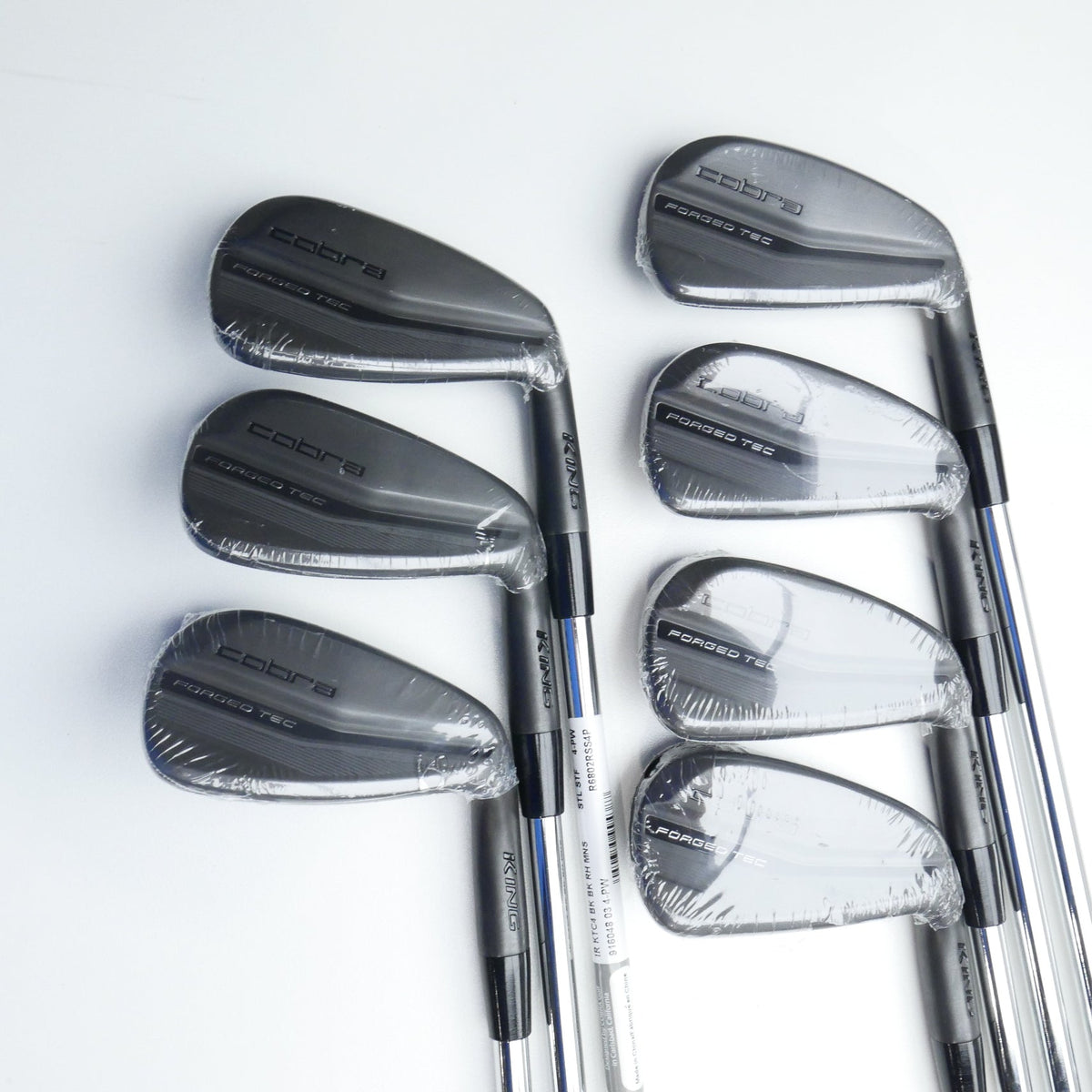 NEW Cobra King Forged Tec Black 2022 Iron Set / 4 - PW / Stiff Flex