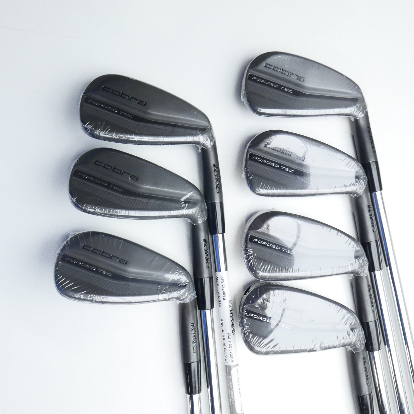NEW Cobra King Forged Tec Black 2022 Iron Set / 4 - PW / Stiff Flex