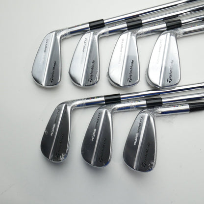 NEW TaylorMade Rors Proto Iron Set / 4 - PW / Stiff Flex