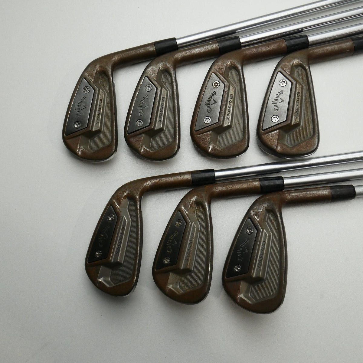 Used Callaway X Forged CB 21 Iron Set / 4 - PW / Stiff Flex