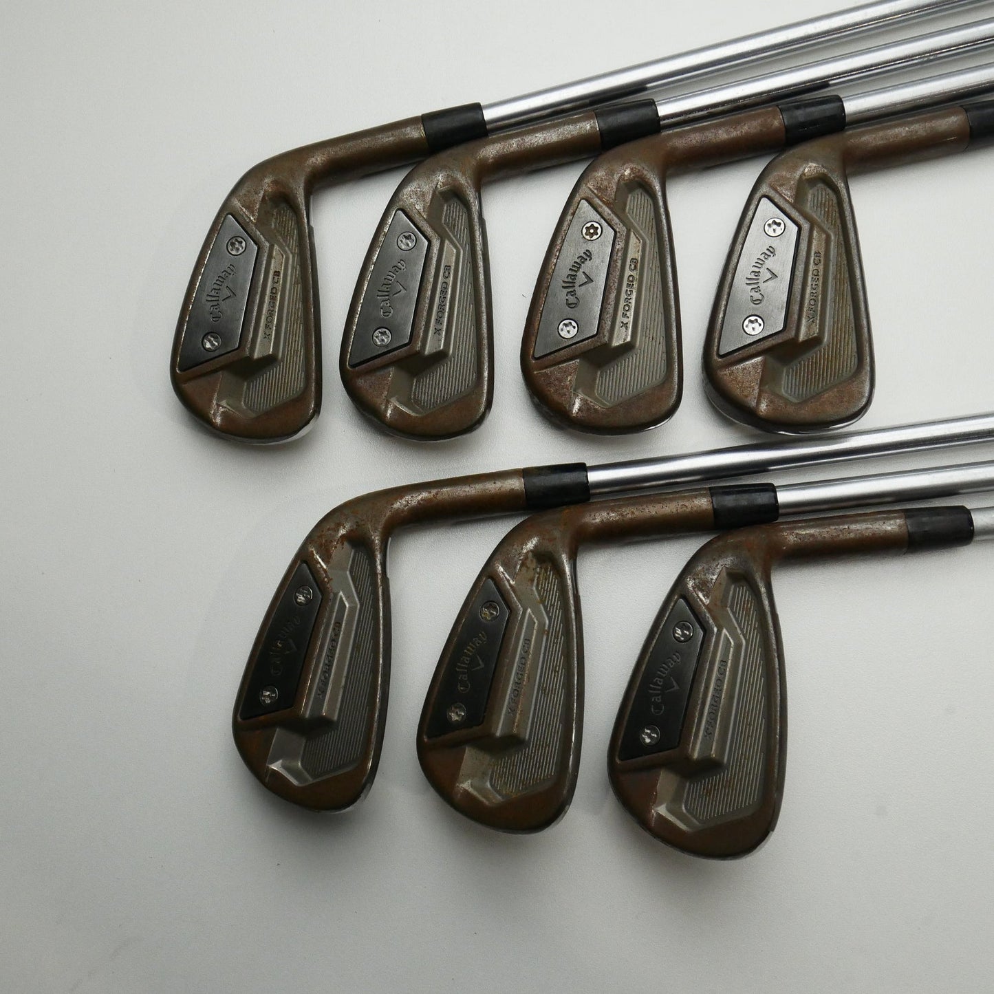 Used Callaway X Forged CB 21 Iron Set / 4 - PW / Stiff Flex