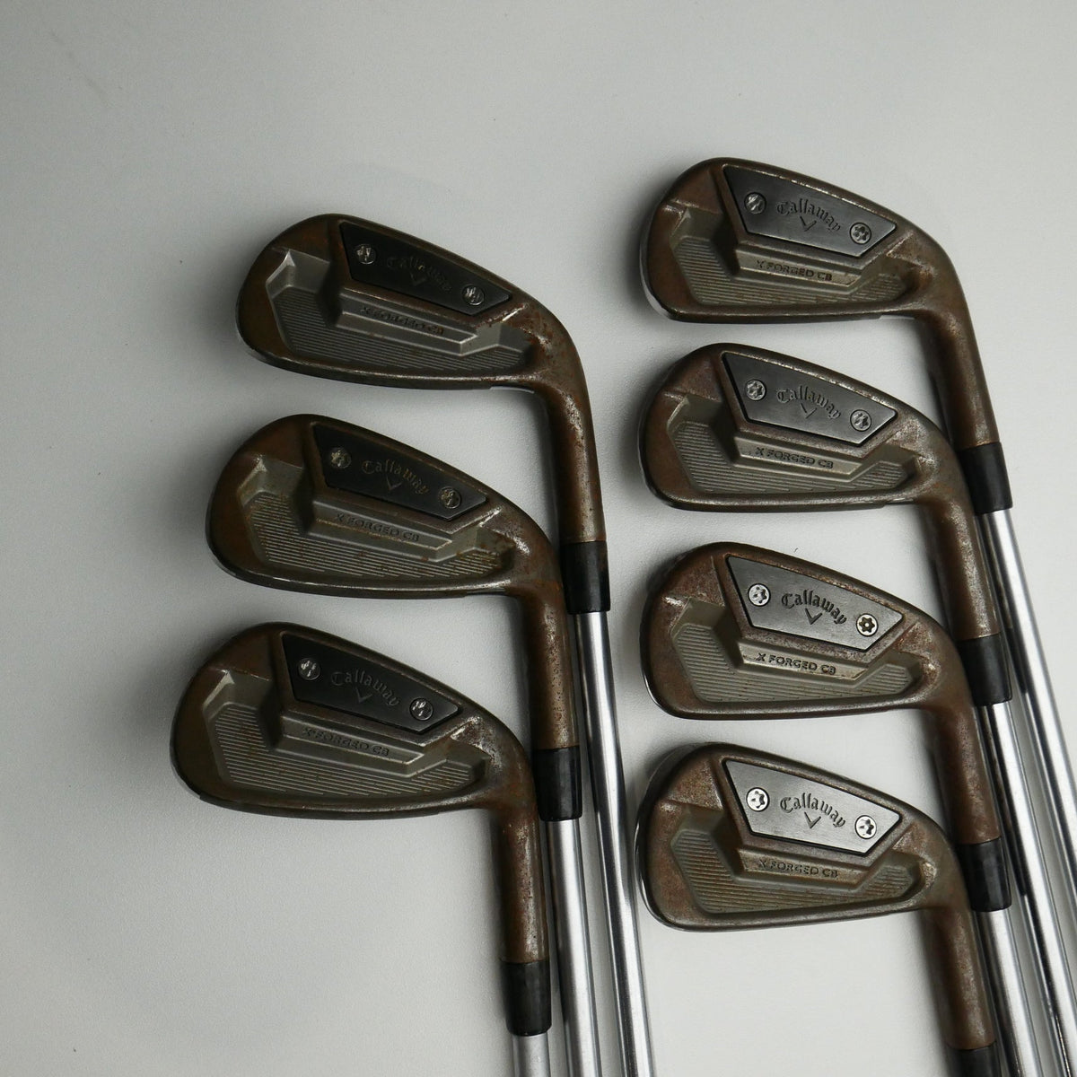 Used Callaway X Forged CB 21 Iron Set / 4 - PW / Stiff Flex