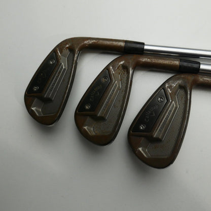 Used Callaway X Forged CB 21 Iron Set / 4 - PW / Stiff Flex