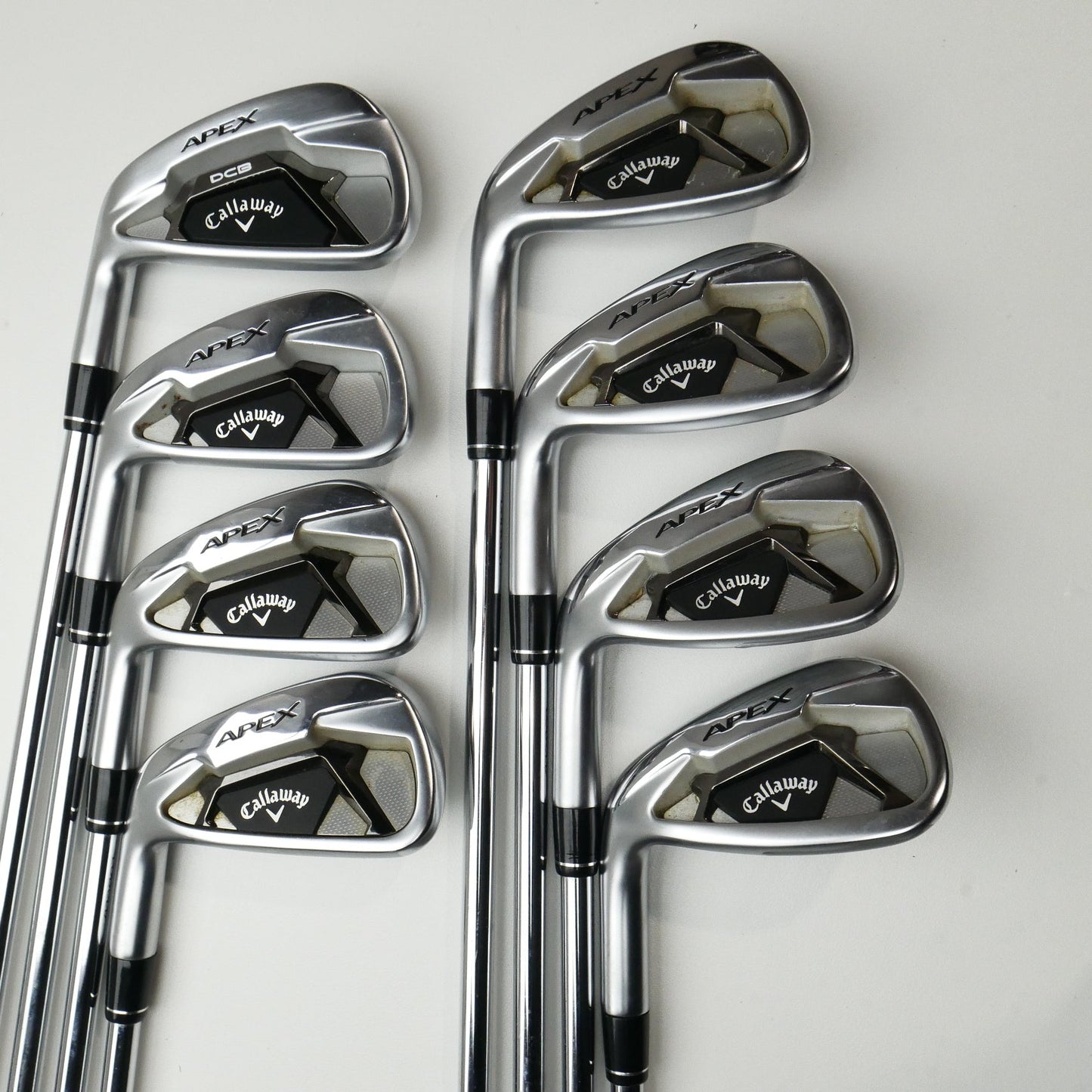 Used Callaway Apex 21 Iron Set / 4 - PW + AW / Stiff Flex / Left-Handed