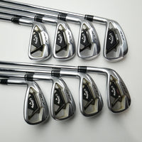Used Callaway Apex 21 Iron Set / 4 - PW + AW / Stiff Flex / Left-Handed