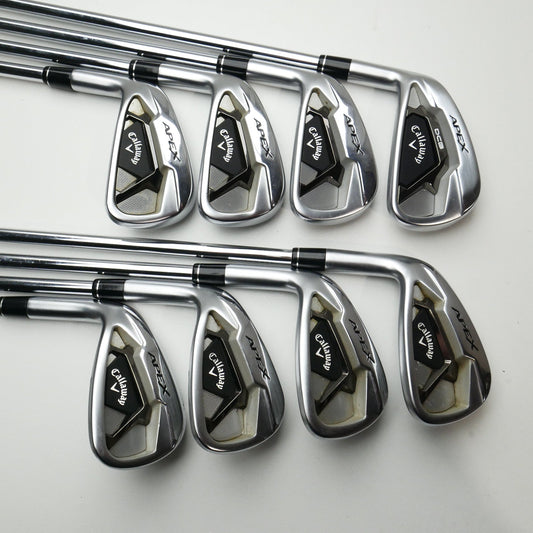 Used Callaway Apex 21 Iron Set / 4 - PW + AW / Stiff Flex / Left-Handed