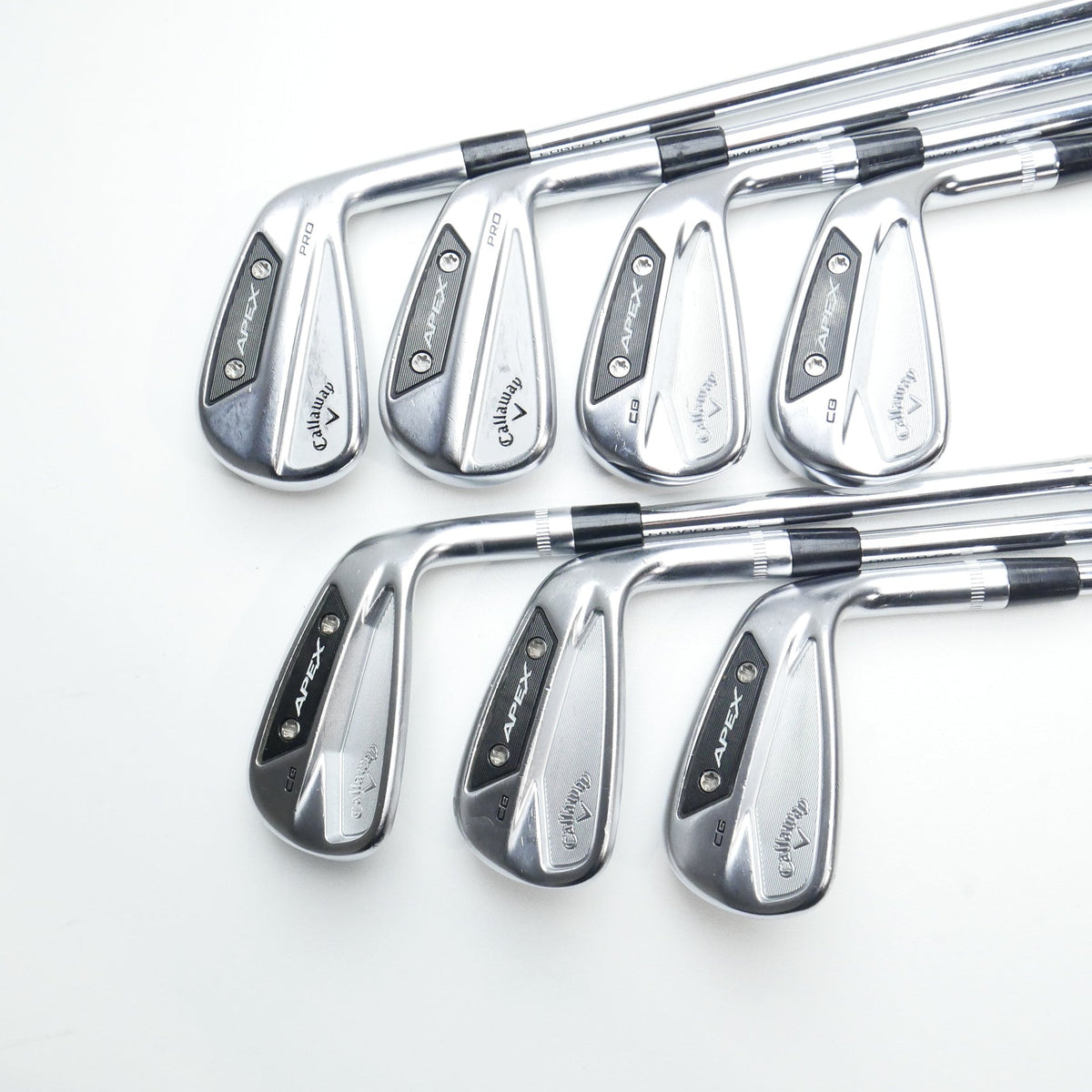 Used Callaway Apex CB and Apex Pro 24 Combo Iron Set / 4 - PW / X-Stiff Flex