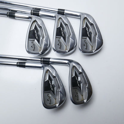 Used Callaway Apex CF19 Iron Set / 6 - PW / Stiff Flex / Left-Handed