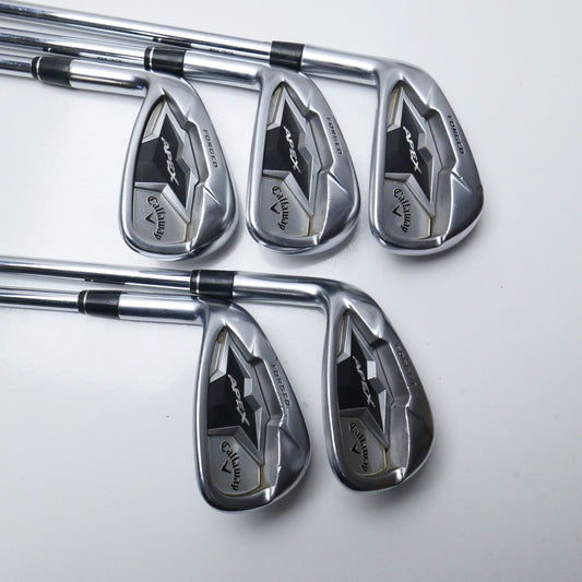 Used Callaway Apex CF19 Iron Set / 6 - PW / Stiff Flex / Left-Handed