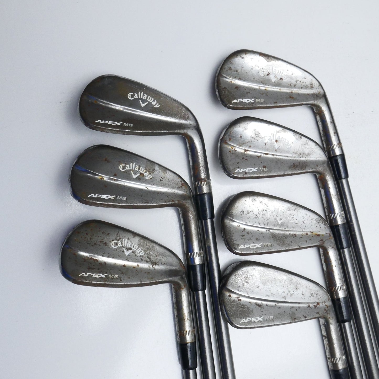 Used Callaway Apex MB Raw 2018 Iron Set / 4 - PW / Regular Flex