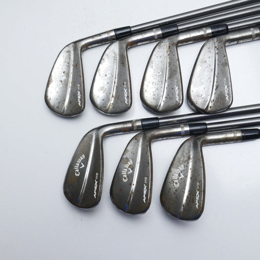 Used Callaway Apex MB Raw 2018 Iron Set / 4 - PW / Regular Flex