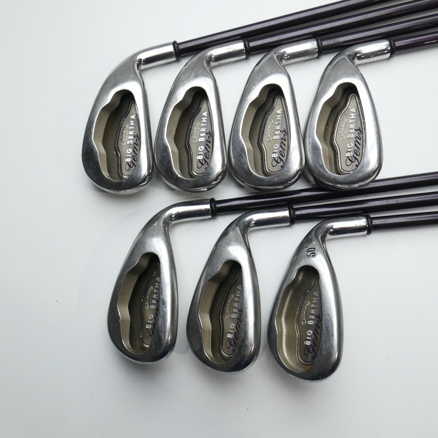 Used Callaway Big Bertha 2004 Iron Set / 5 - PW + W / Ladies Flex