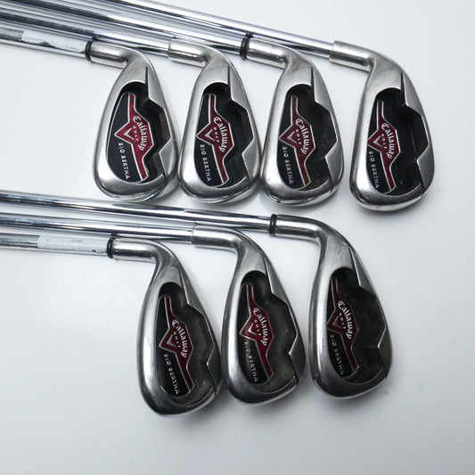 Used Callaway Big Bertha 2006 Iron Set / 5 - SW / Uniflex / Left-Handed