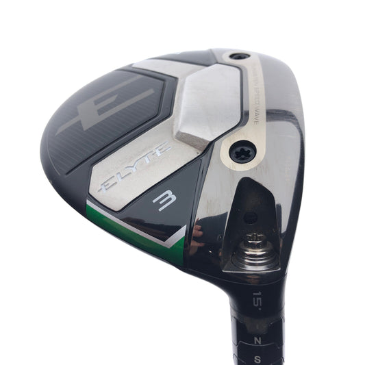 Used Callaway Elyte Triple Diamond 3 Fairway Wood / 15 Degrees / Stiff Flex