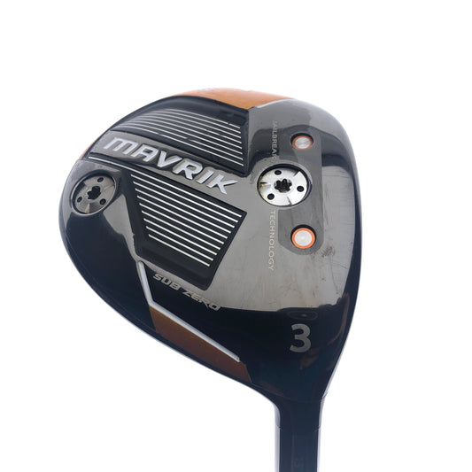 Used Callaway Mavrik Subzero 3 Fairway Wood / 15 Degrees / TX Flex