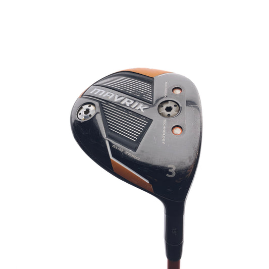 Used Callaway Mavrik Subzero 3 Fairway Wood / 15 Degrees / X-Stiff Flex