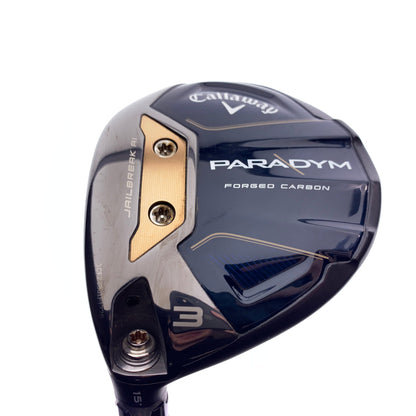 Used Callaway Paradym 3 Fairway Wood / 15 Degrees / Stiff Flex / Left-Handed