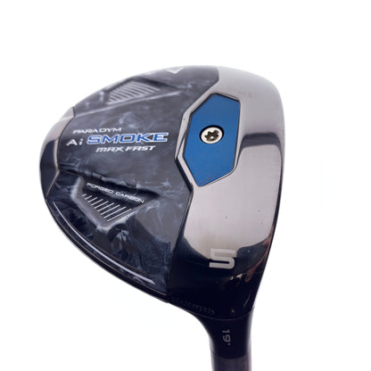 Used Callaway Paradym Ai Smoke MAX Fast 5 Fairway Wood / 19 Degrees / Soft Reg