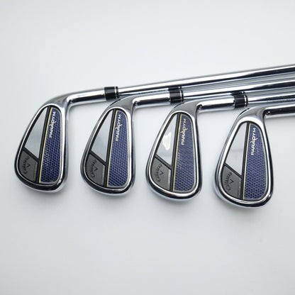 Used Callaway Paradym Iron Set / 5 - PW + AW / Stiff Flex