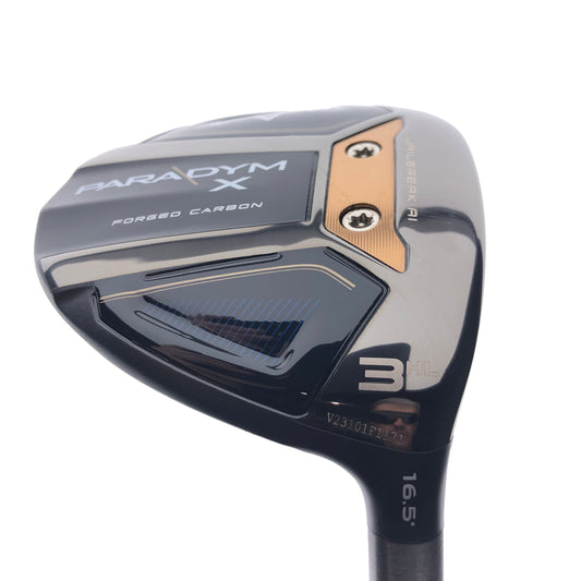 Used Callaway Paradym X 3  HL Fairway Wood / 16.5 Degrees / A Flex