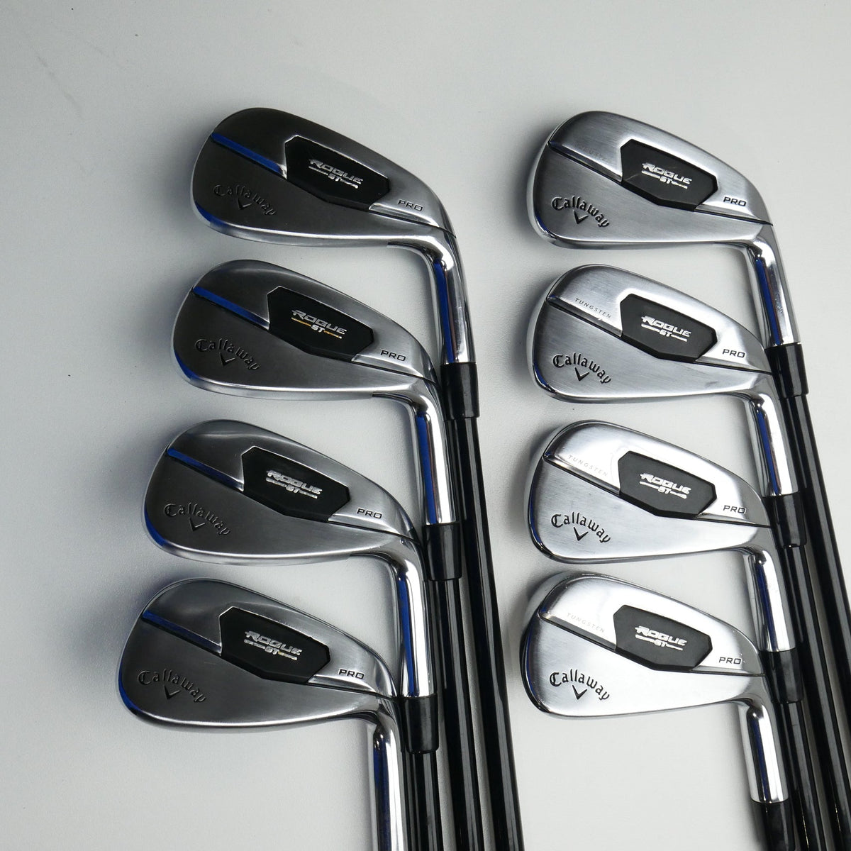 Used Callaway Rogue ST Pro Iron Set / 4 - PW + AW / Regular Flex