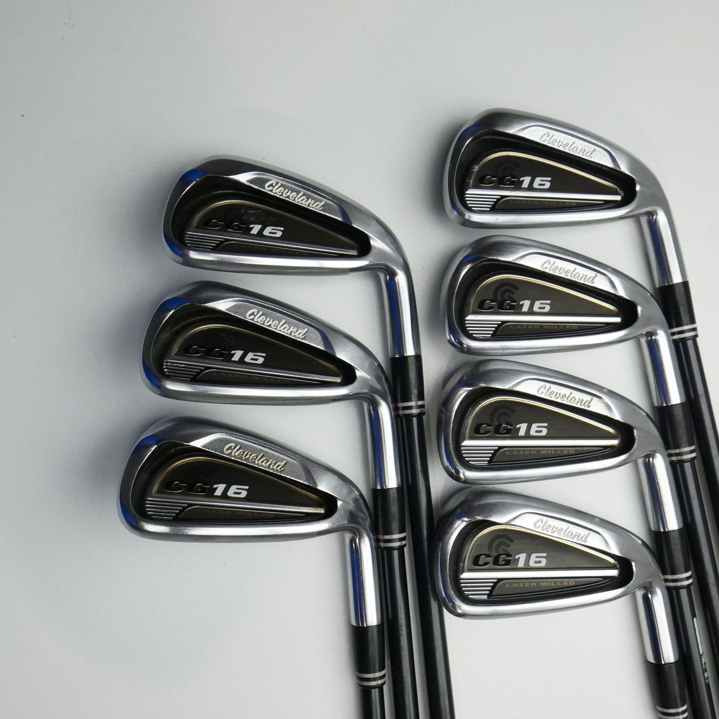 Used Cleveland CG16 Satin Chrome Iron Set / 4 - PW / Regular Flex