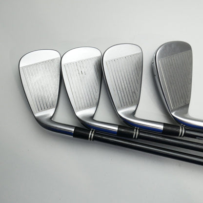 Used Cleveland CG16 Satin Chrome Iron Set / 4 - PW / Regular Flex