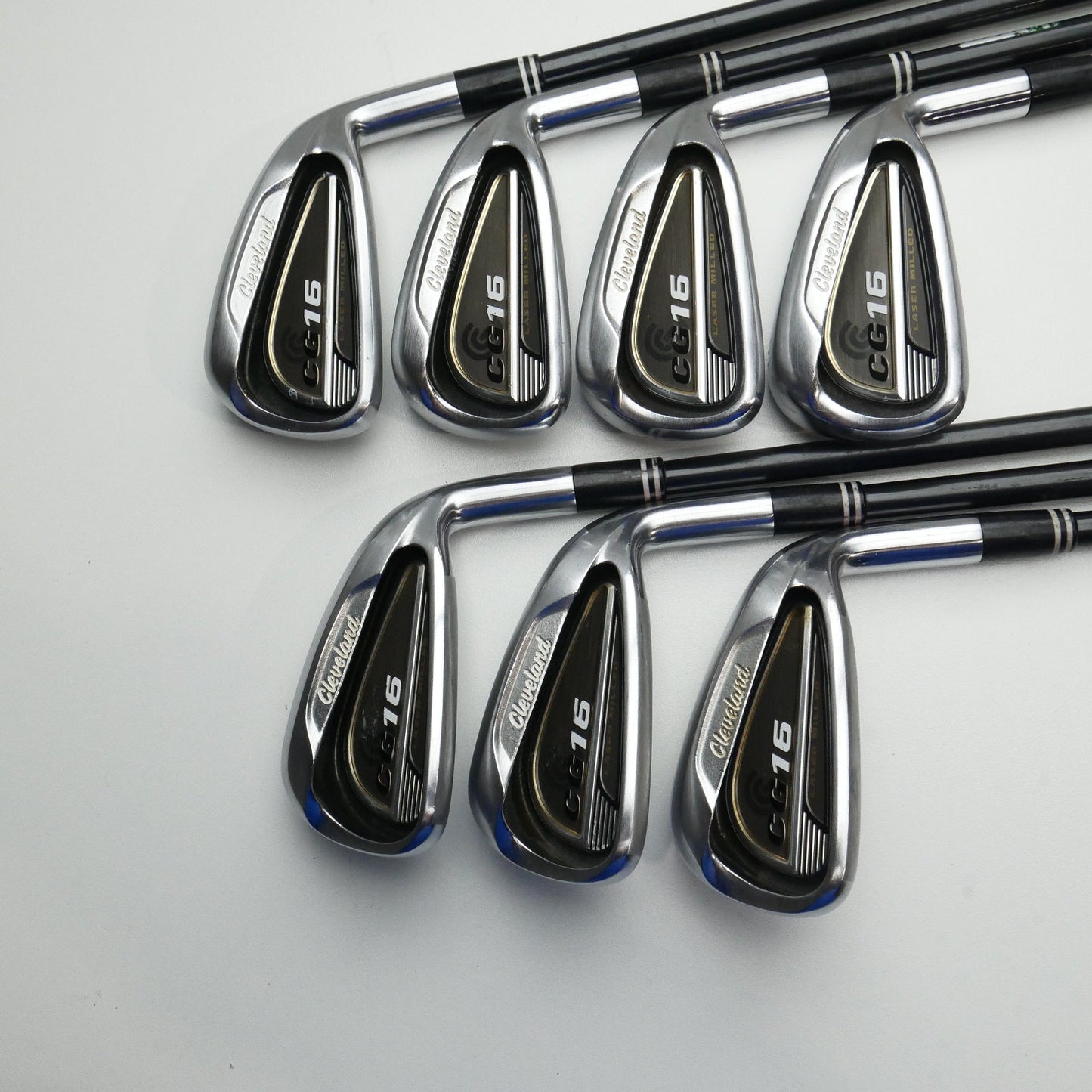 Used Cleveland CG16 Satin Chrome Iron Set / 4 - PW / Regular Flex