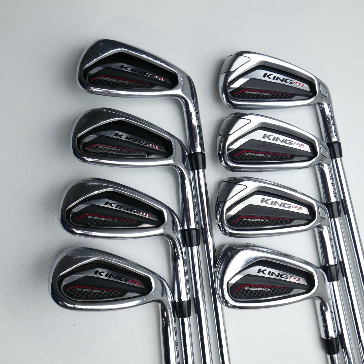 Used Cobra King F9 Speedback Iron Set / 5 - SW + GW / Stiff Flex