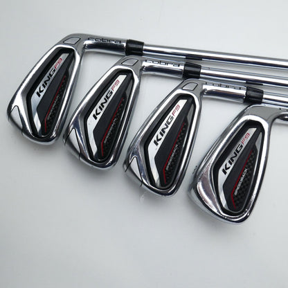 Used Cobra King F9 Speedback Iron Set / 5 - SW + GW / Stiff Flex
