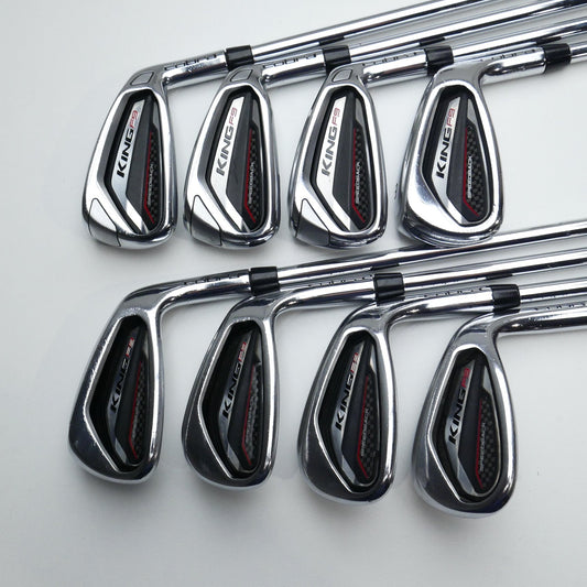 Used Cobra King F9 Speedback Iron Set / 5 - SW + GW / Stiff Flex
