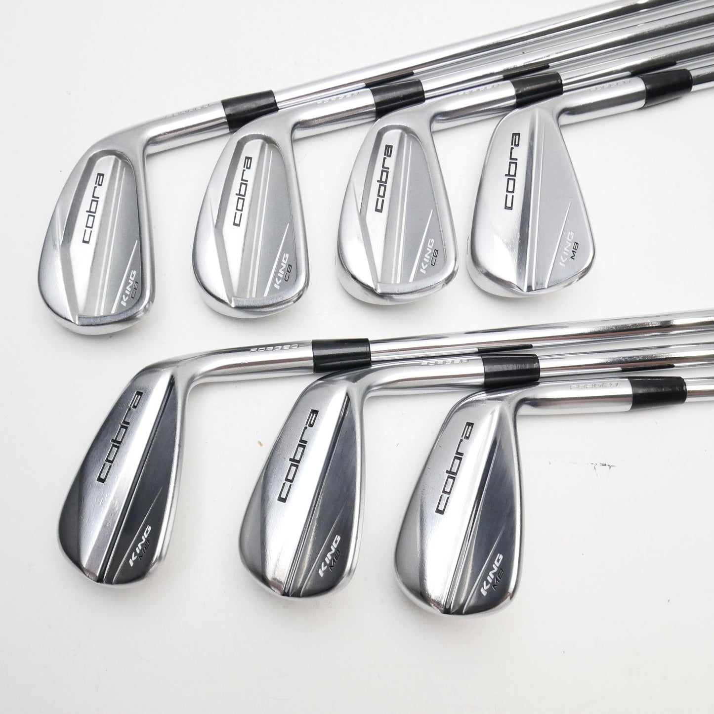 Used Cobra King Forged CB & MB 23 Combo Iron Set / 4 - PW / Stiff Flex