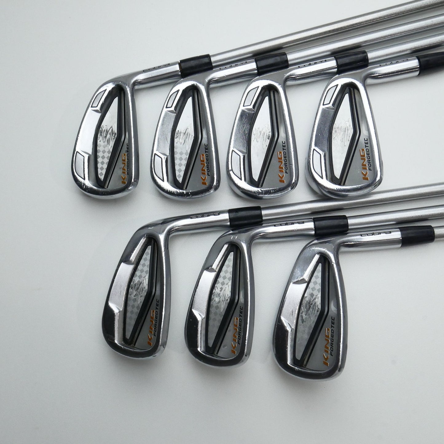 Used Cobra King Forged Tec 2017 Iron Set / 4 - PW / Stiff Flex