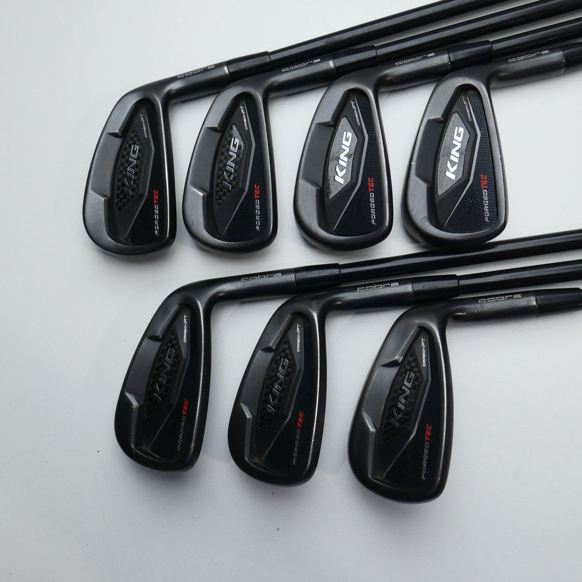 Used Cobra King Forged Tec Black Iron Set / 4 - PW / Regular Flex