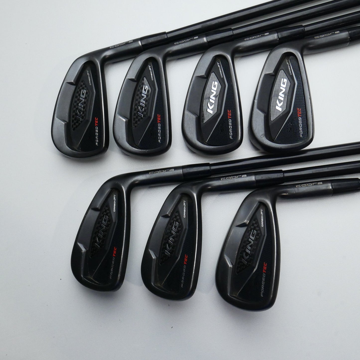 Used Cobra King Forged Tec Black Iron Set / 4 - PW / Regular Flex