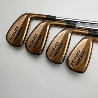 Used Cobra King Forged Tec Copper Iron Set / 5 - PW + GW / Stiff Flex