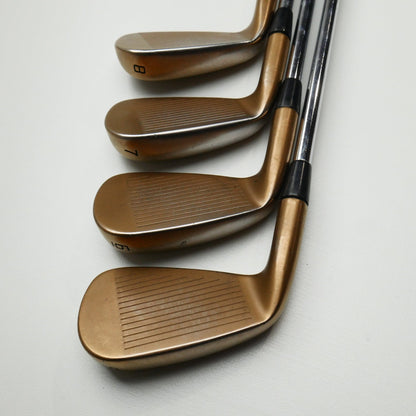 Used Cobra King Forged Tec Copper Iron Set / 5 - PW + GW / Stiff Flex