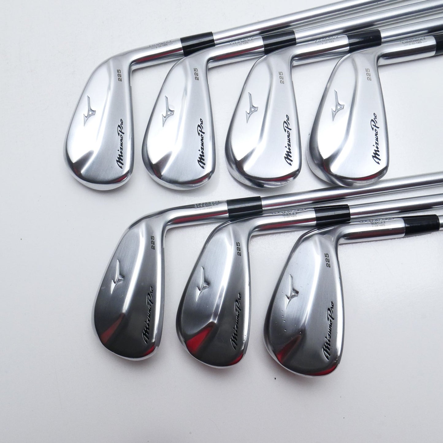 Used Mizuno Pro 225 Iron Set / 4 - PW / Regular Flex