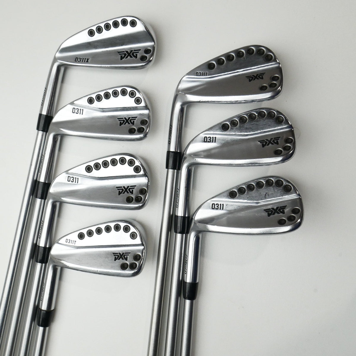 Used PXG 0311 Chrome Iron Set / 4 - PW / Stiff Flex / Left-Handed