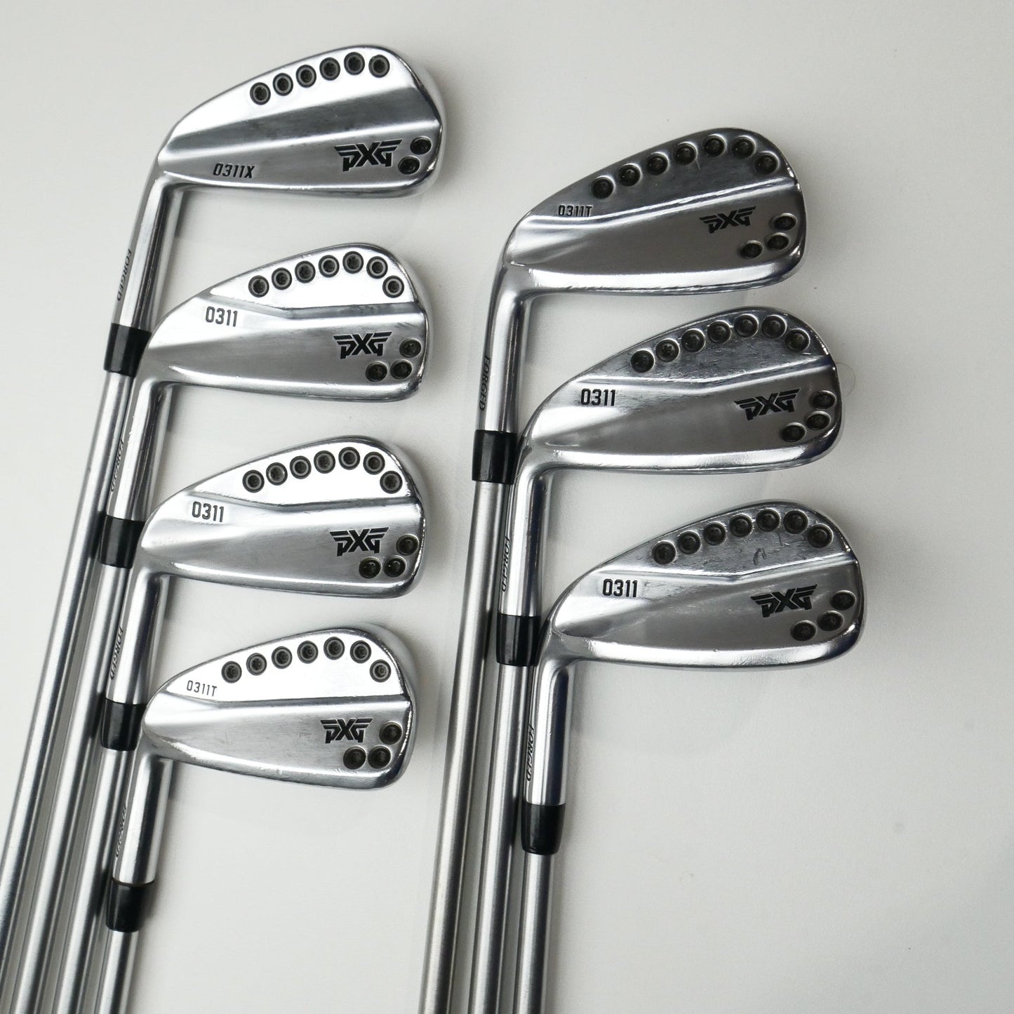 Used PXG 0311 Chrome Iron Set / 4 - PW / Stiff Flex / Left-Handed