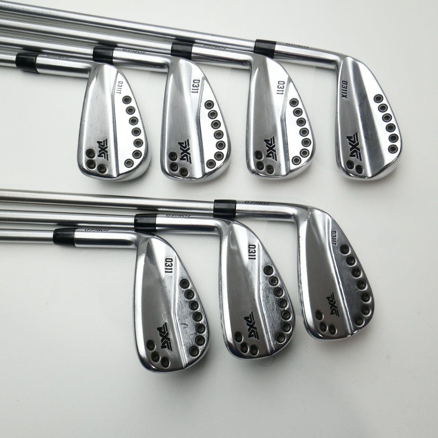 Used PXG 0311 Chrome Iron Set / 4 - PW / Stiff Flex / Left-Handed