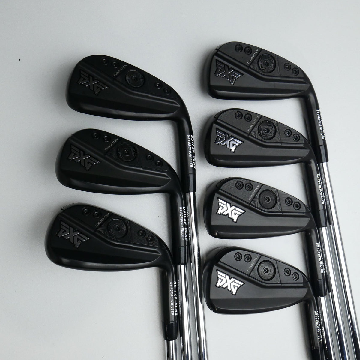 Used PXG 0311 XP Gen 6 Black Label Elite Iron Set / 5 - PW + GW / Regular Flex