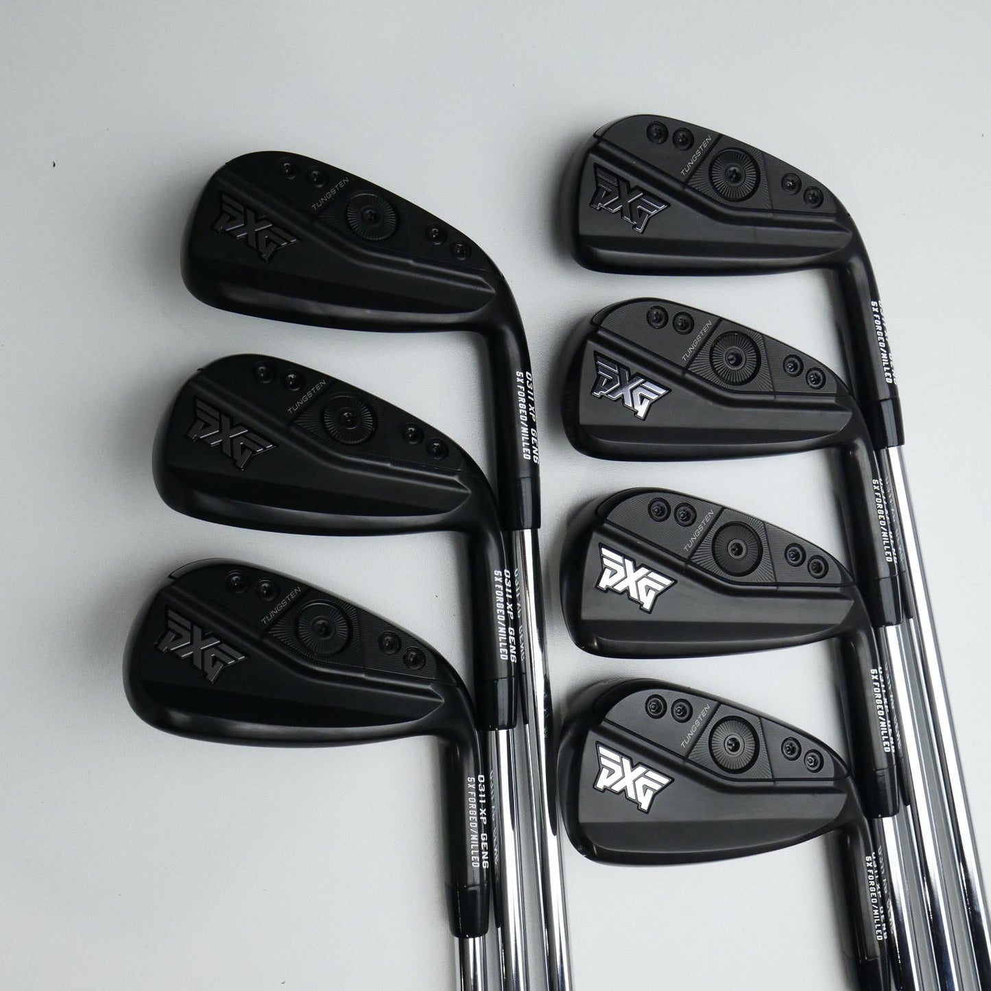 Used PXG 0311 XP Gen 6 Black Label Elite Iron Set / 5 - PW + GW / Regular Flex