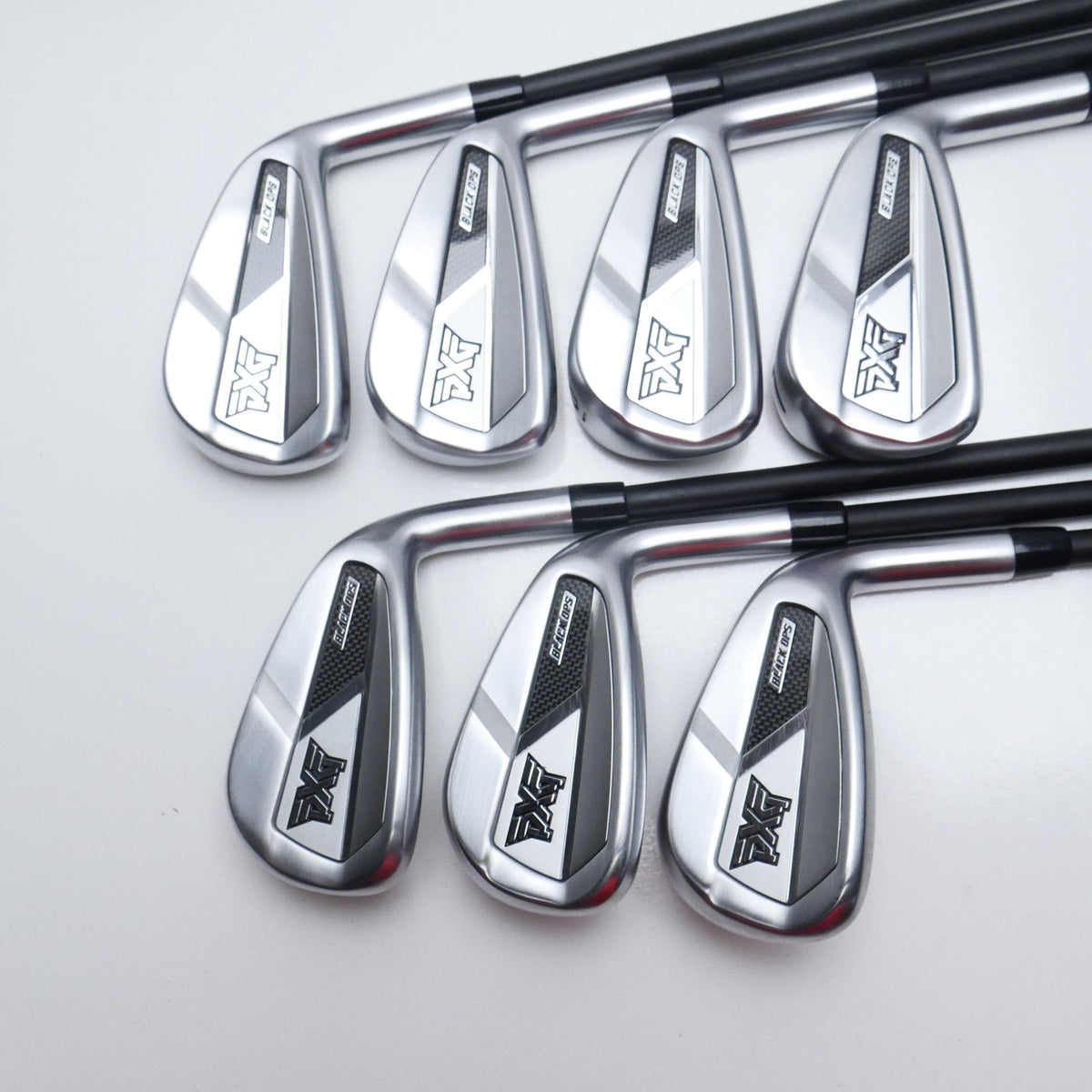 Used PXG Black Ops Chrome Iron Set / 4 - PW / A Flex